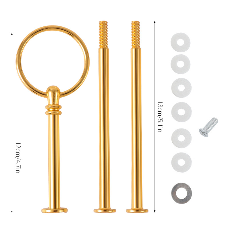 Nueva multi-capa de la Corona amor Ruyi placa estante europeo cumpleaños fiesta tarde té postre pastel placa cadena rack varilla