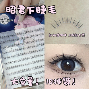 Princess Mengduo Four beauties Zhaojun Self-adhesive Lazy False Eyelashes Natural Simulation Single Cluster Segmented Lower Eyelashes