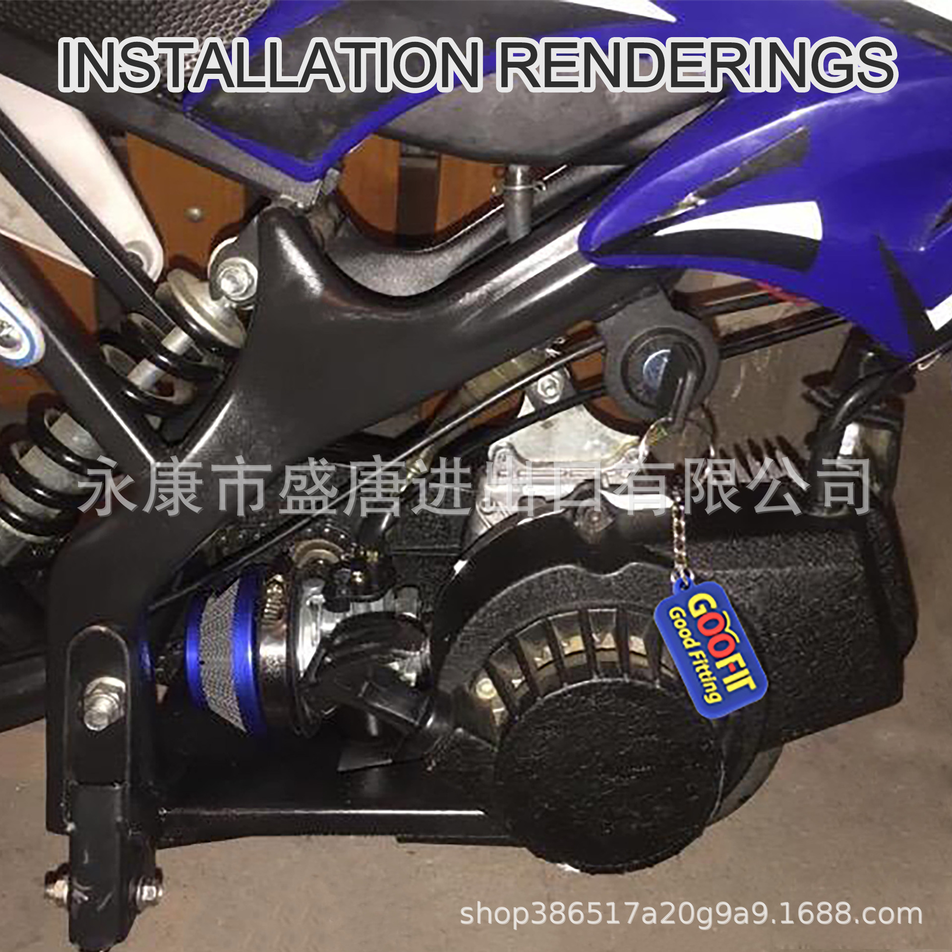 2-Stroke Carburetor 58mm Air Filter Intake Pipe Combination Suitable for 47Cc 49Cc Pocket Bike Atv Gasoline Engine
