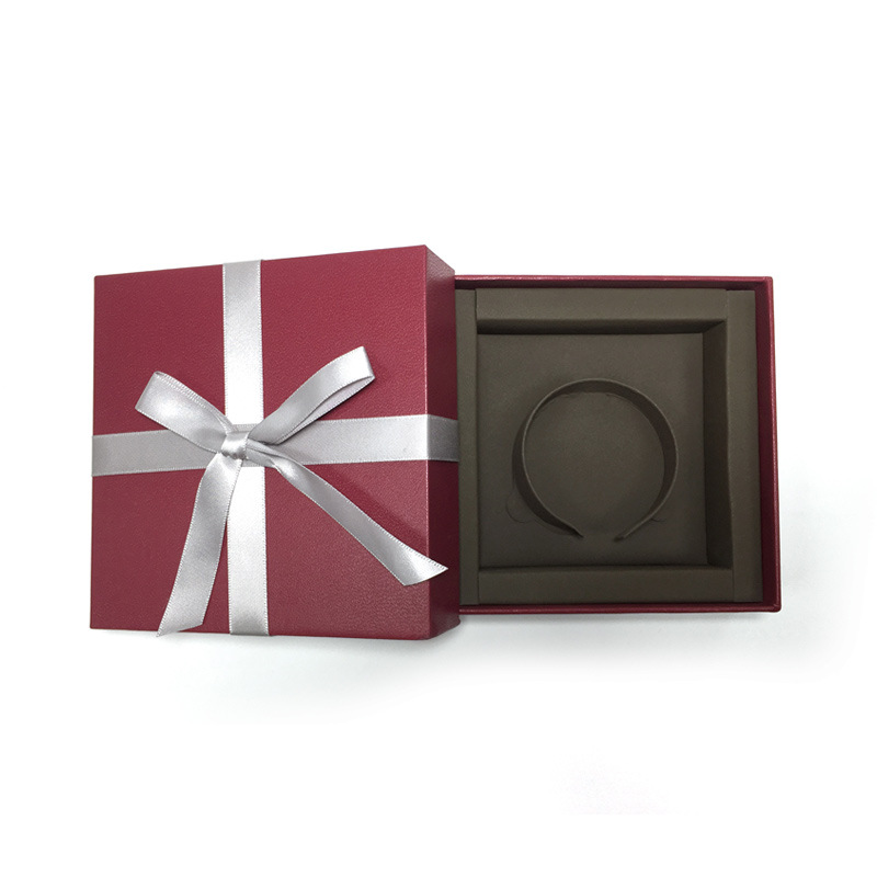 Estilo japonés y coreano elegante introducción roja noble pulsera caja anillo caja colgante caja pulsera joyería caja al por mayor