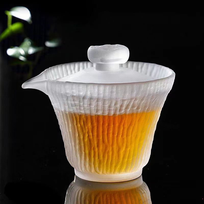 Taza de té de vidrio Kung Fu set de té resistente a altas temperaturas estilo japonés hogar taza de té de alta calidad