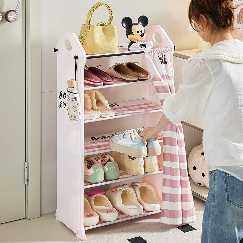 Shoe rack dormitory small simple shoe rack home entrance door multi-layer dust-proof shoe cabinet cute shoe storage rack