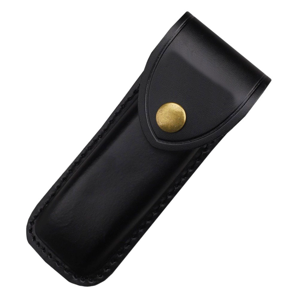 Высококачественный уличный складной универсальный двухслойный чехол из натуральной коровьей кожи из натуральной кожи для ножа в ножнах ручной работы резной чехол для ножа из первого слоя кожи