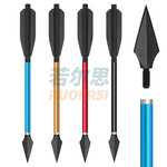 跨境12支装金属铝杆弩箭6.7英寸外径6mm短箭168箭迷你十字箭僵尸