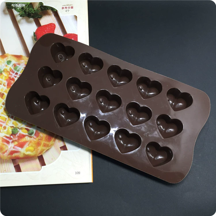 Акриловая форма сердце, силикон для пищи, ручная работа