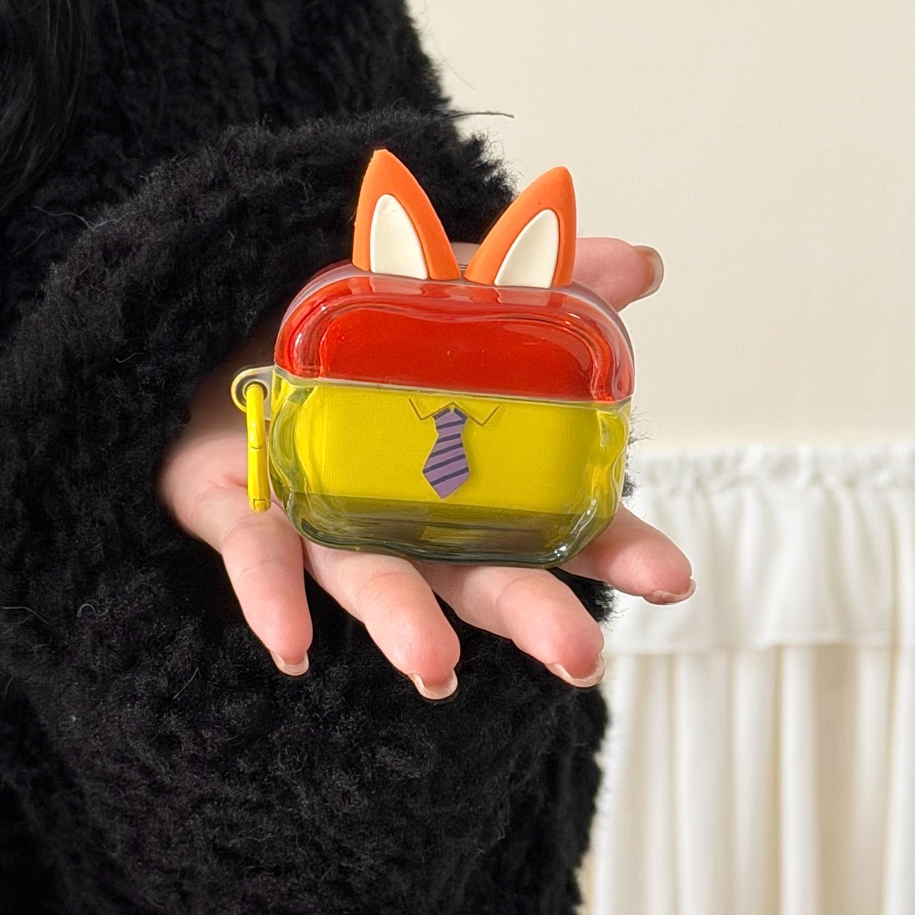 Ins Cartoon Rabbit Fox para Apple auriculares AirPods 3 / 4 auriculares pro3 cubierta protectora de caja suave image 7