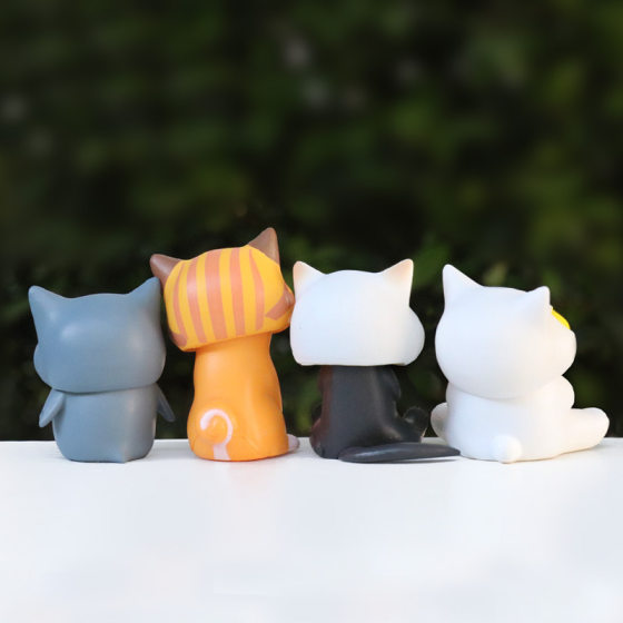 New disguised cat animals kitten costume headgear change penguin raccoon hand-made model desktop ornaments