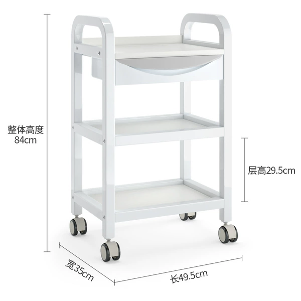 White cart for boxes