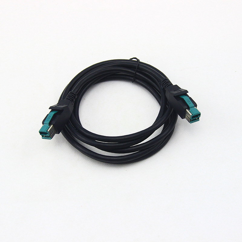 适用于IBM打印机线powered usb 12v 5V 24V条码扫描仪连接线