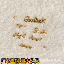 DIY潮流韩版字母条合金饰品配件厂家直销环保抓夹发夹发箍配饰