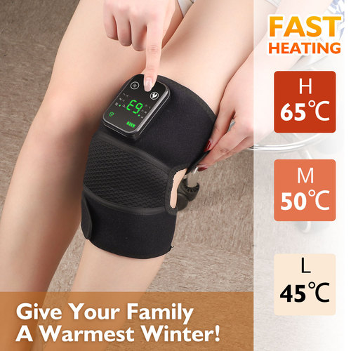 Cross-border electric heating knee support infrared therapy cold leg knee massager moxa heat pad knee massager manufacturer