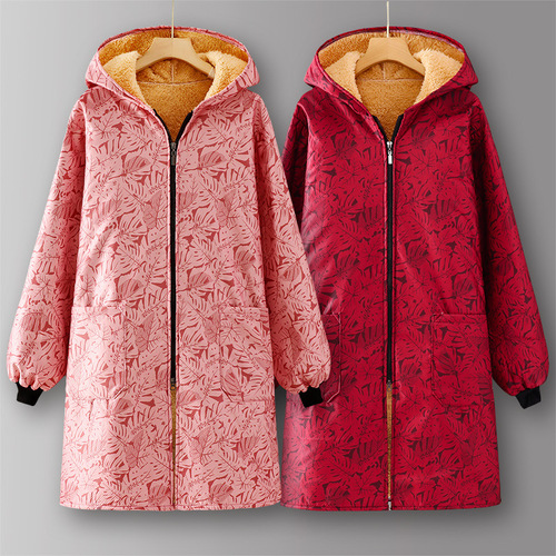 Winter Fleece Lined Thick Warm Waterproof Oil-Proof Apron Hooded Long Sleeve Workwear for Autumn and Winter