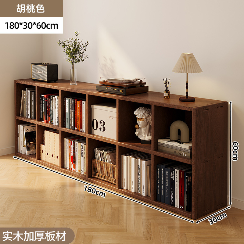 Gabinete de almacenamiento de ventana salediza de madera maciza, gabinete de rejilla, alféizar de la ventana, estantería, pequeño gabinete en el balcón, estantería de almacenamiento, estantería baja