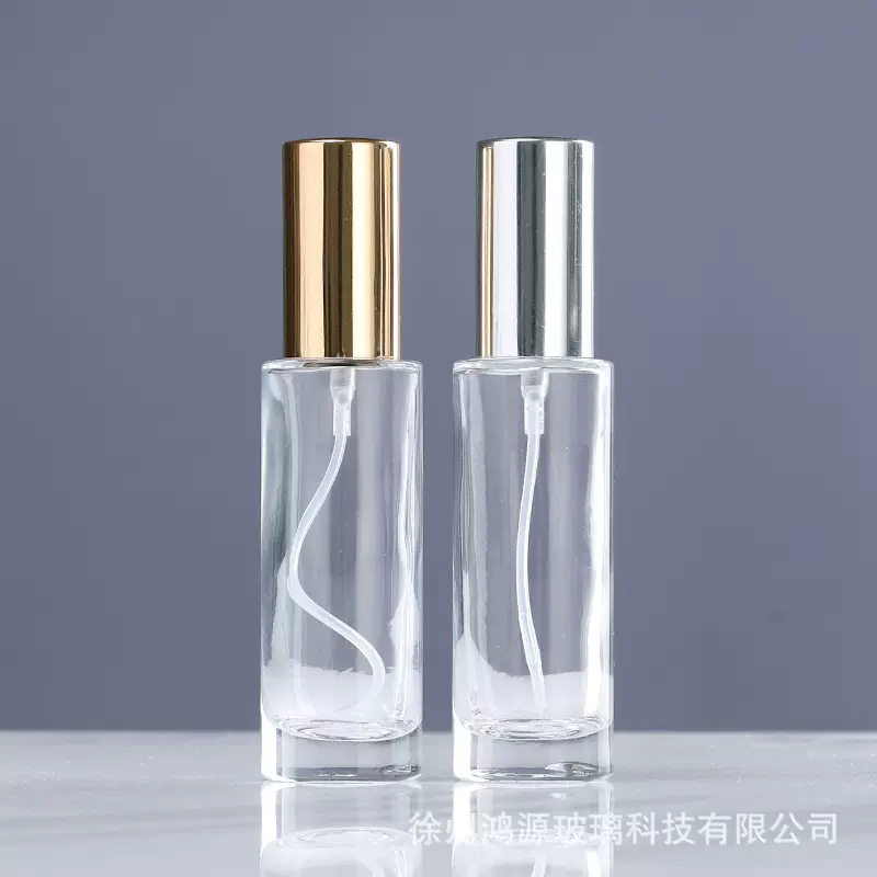 玻璃香水瓶30/50/100ml透明香水分装瓶套装瓶子持续式按压喷雾瓶
