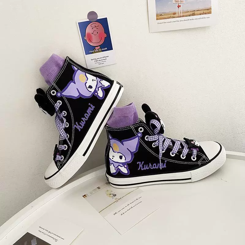Cloth Japanese shoes for elementary school students, cartoon fresh sneakers