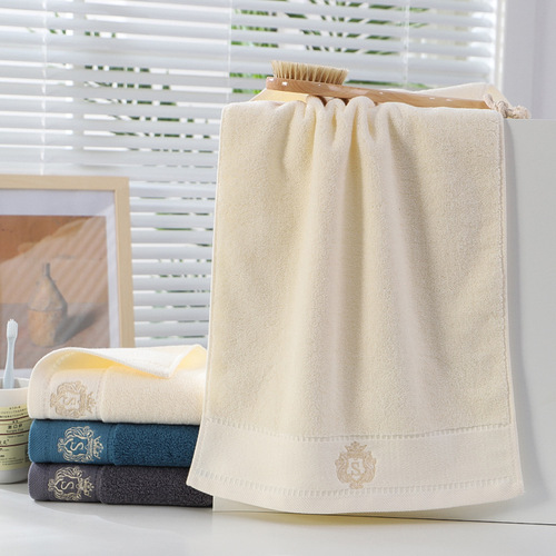 Pure cotton towel and face towel manufacturer wholesale LOGO gift advertising thickened towel embroidery