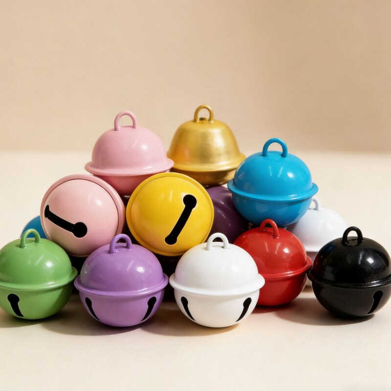 Colorful Bells Handmade DIY Jewelry Accessories Keychain Materials Bead Pendant Candy Color 14-22mm Small Bells Colorful Bells Handmade DIY Jewelry Accessories Keychain Materials Bead Pendant Candy Color 14-22mm Small Bells
