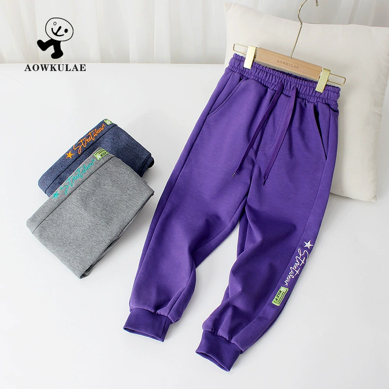 Demi-season sports children's casual trousers for boys, Korean style, for teenagers, wholesale
