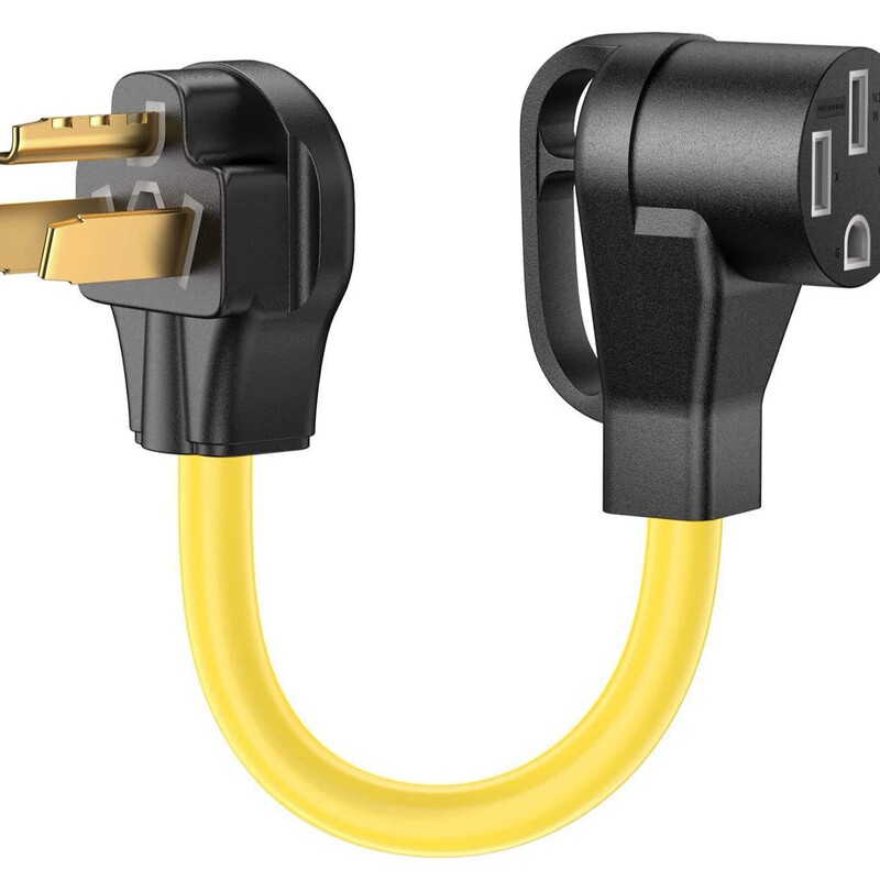 Power Adapter Plug 30 Amp Camper Conversion Power Cord with Handle 14-50P to 10-30P for Rv Power Adapter Plug 30 Amp Camper Conversion Power Cord with Handle 14-50P to 10-30P for Rv