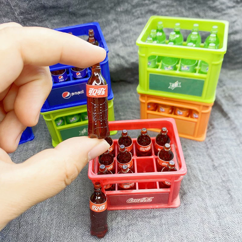 Small doll house, food play, Cola, Soda