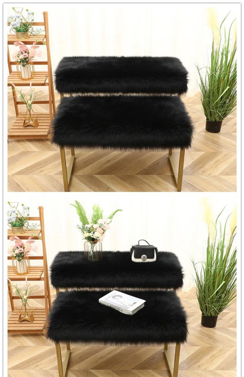 Audio Display Cabinet Fur Mat, Dressing Table Fur Mat, Floor Mat, New Year's Silk Wool Carpet, Room Floor, Computer Desk Fur Mat, Kang