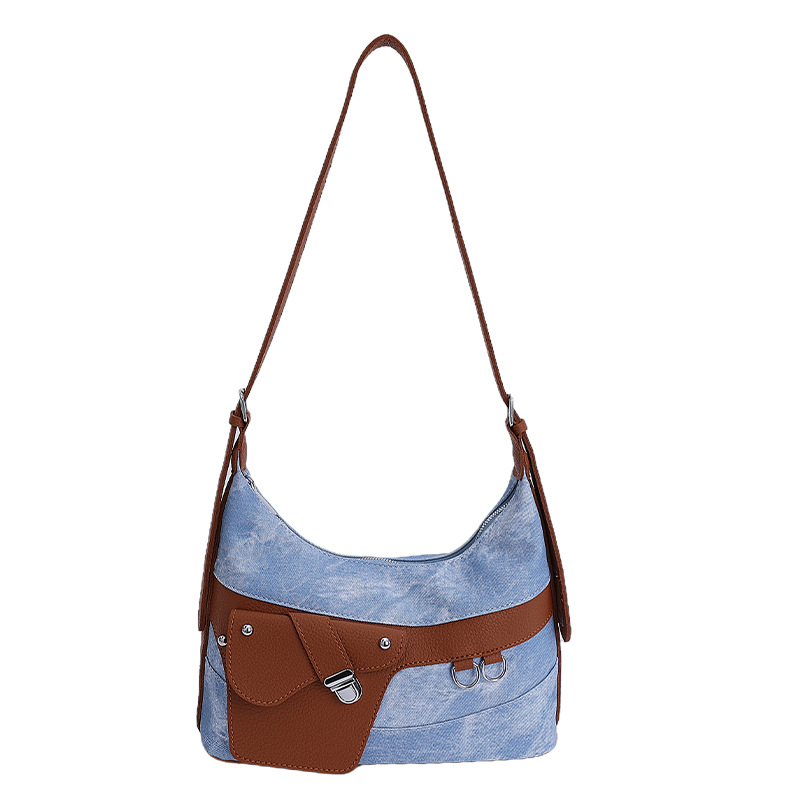 Bolso de axila retro estilo Hong Kong 2025 verano nuevo bolso femenino diseño de nicho bolso de hombro personalizado bolso de mensajero de gran capacidad