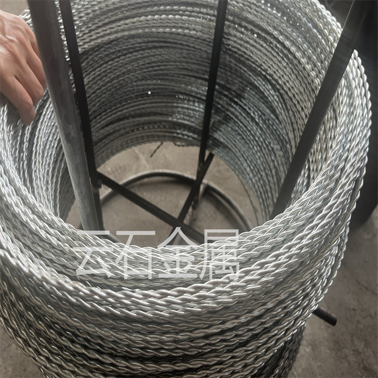1.9mm双股加密排镀锌丝 2根丝紧密拧合缠绕铁线