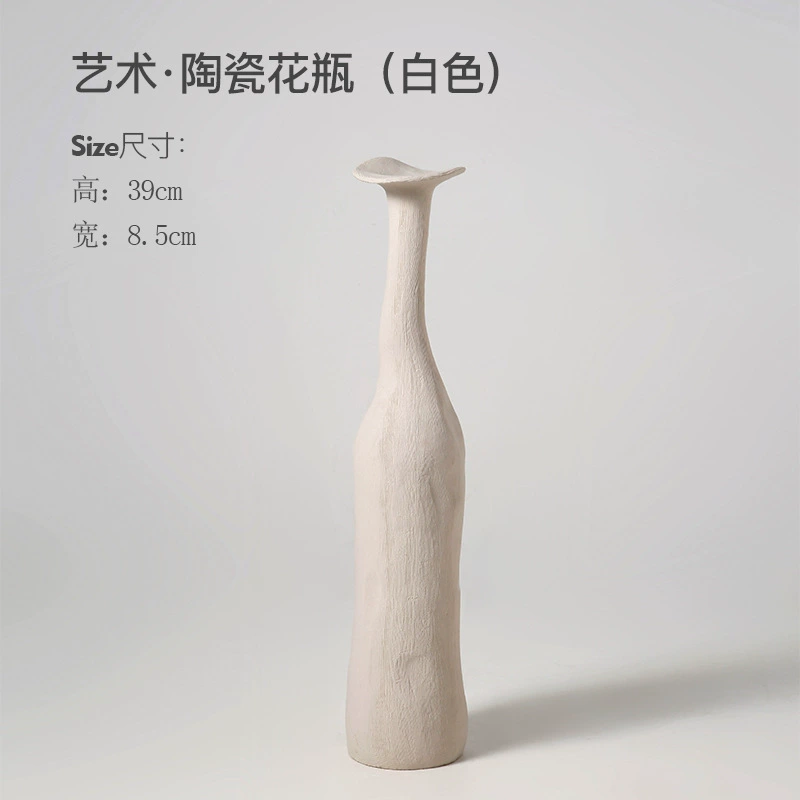 Ceramic decorations flower-shaped for living room, small vase, high-quality style, home decor