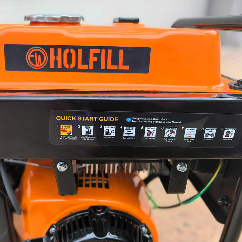 2kW 110V single-phase portable gasoline generator set for camping, RV, outdoor, home use, small outdoor