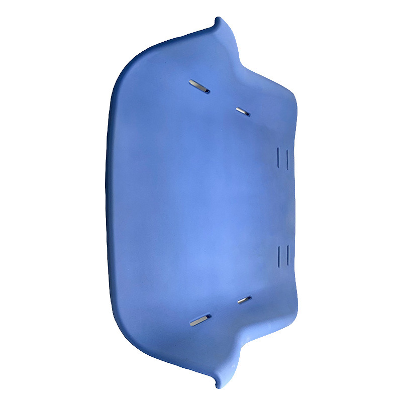 pu发泡厂加工定制蓝色聚氨酯发泡坐垫 表面晒纹自结皮pu泡棉