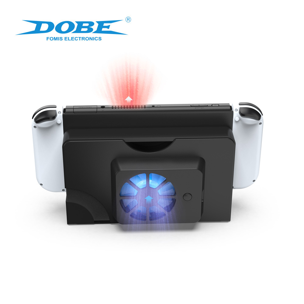 DOBE Switch OLED host base cooling fan switchOled fan radiator blue light fan