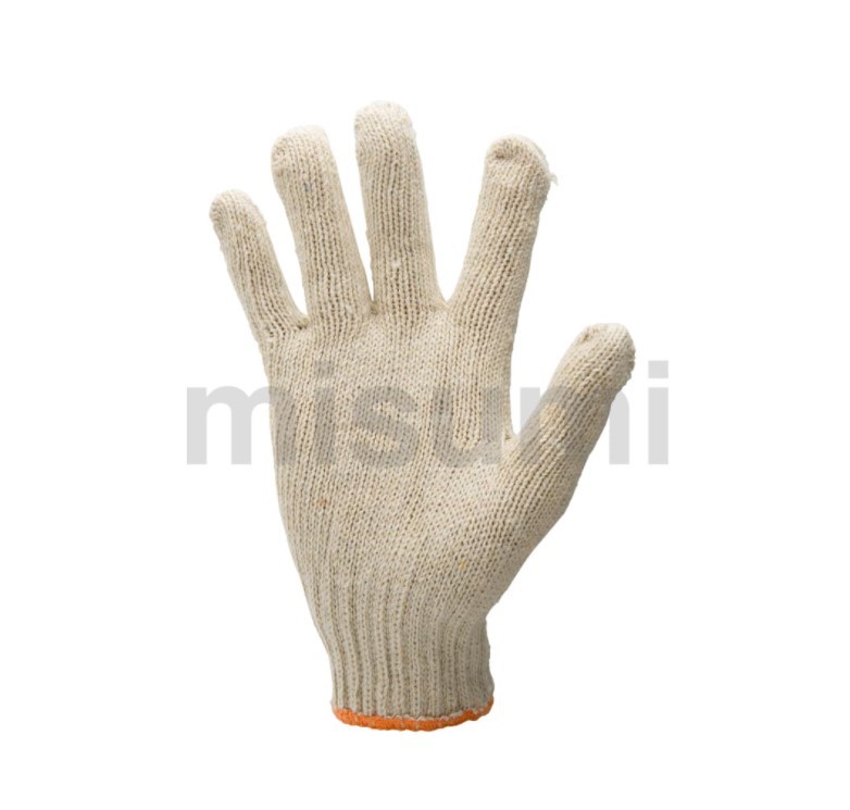 日本米思米棉涤劳防手套7针580g以上点塑/非点塑可选 12副/袋