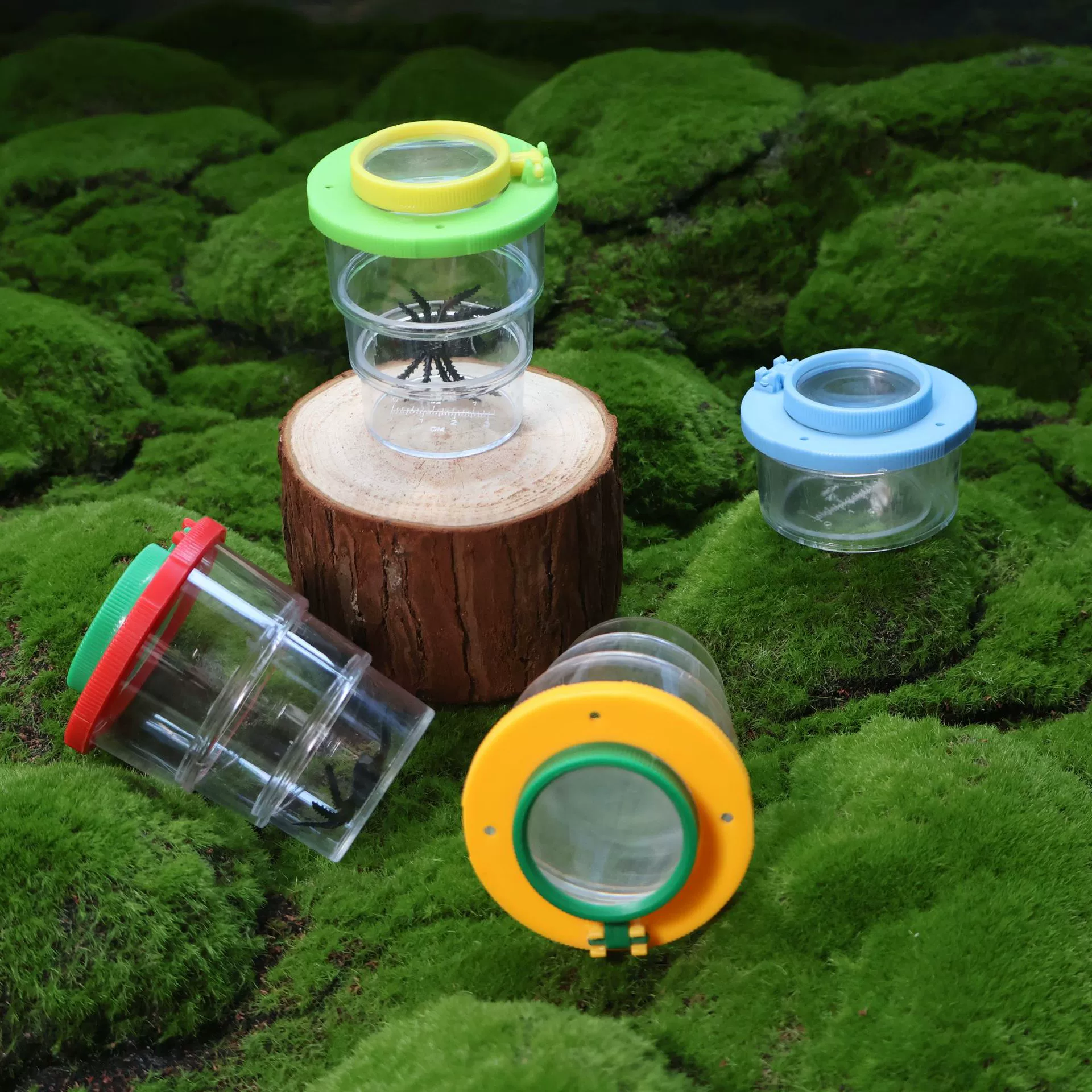 Фабрика прямых продаж наружная разведка выдвижная трехчашка ловца насекомых Детская научно-образовательная игрушка смотровая коробка