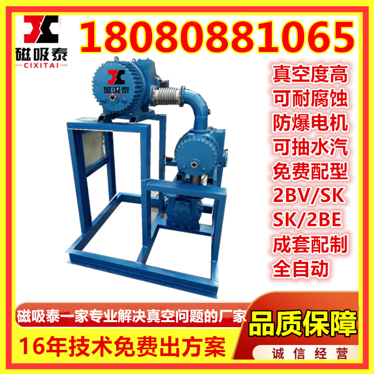 JZPS真空机组三级罗茨水环真空机组油脂脱臭拉酸价用真空机组系统