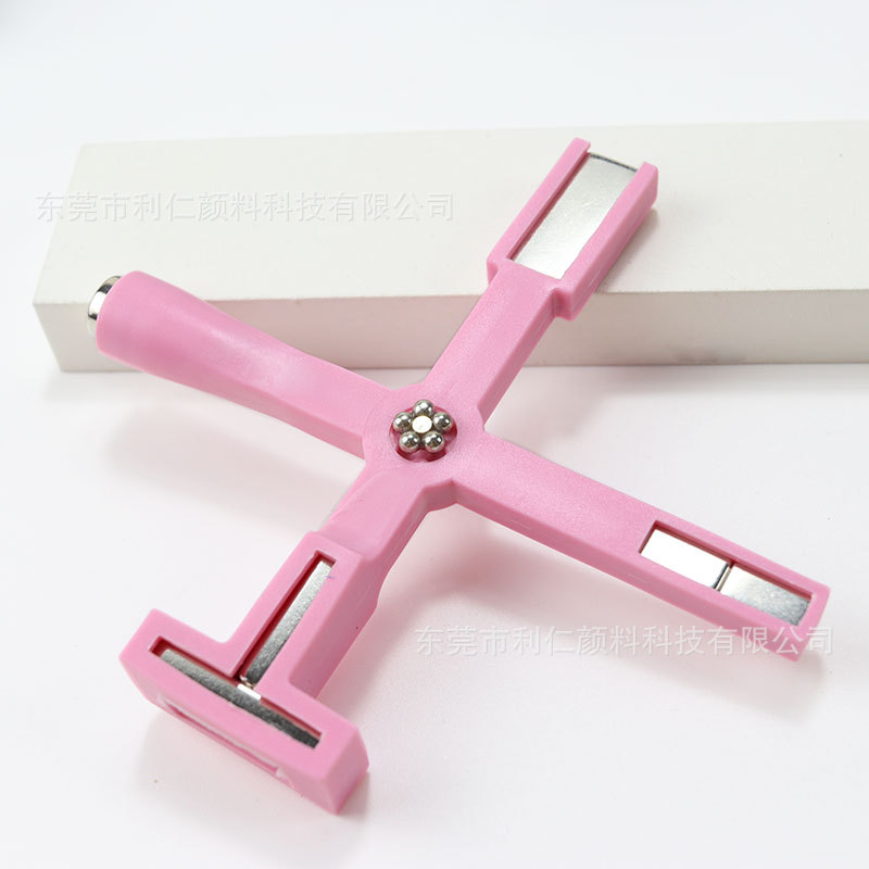 Nuevo cinco en uno multifuncional Cruz imán 2024 Ojo de gato fuerte esmalte de uñas pegamento patrón imán