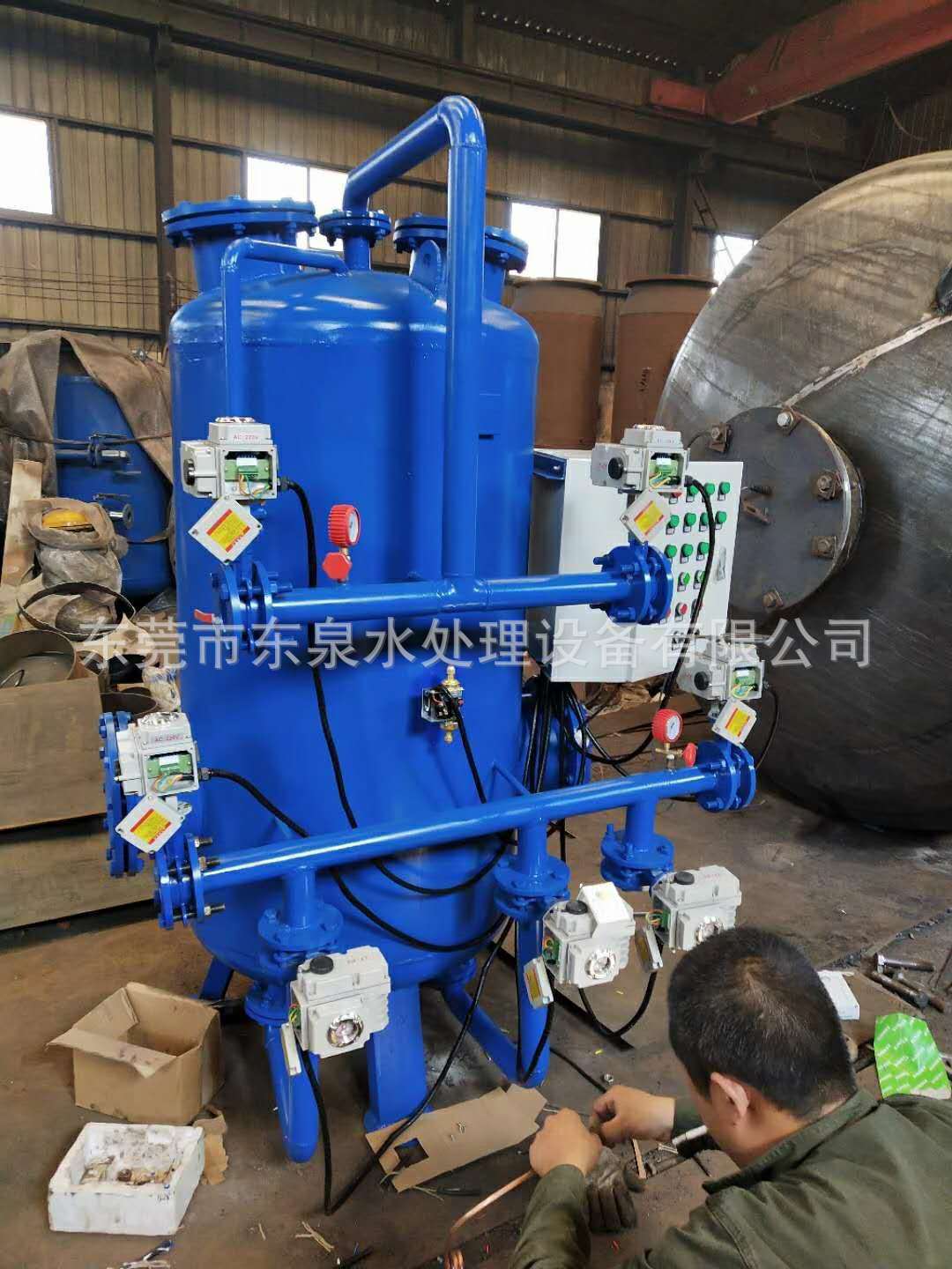 雨水处理自动型石英砂过滤器 手动自动活性炭过滤器 大小可生产