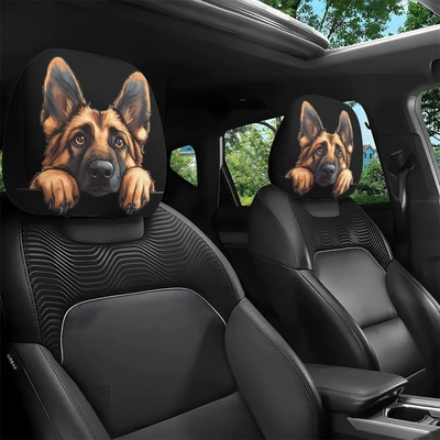 for dropshipping; we can create designs based | Universal seat cover - german-shepherd-cute-dog-double-sided-printing-2-pack
