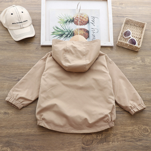 Boys' Jackets  Autumn New Children's Clothing Medium and Large Children's Casual Windbreakers Western Style Spring and Autumn Boys' Solid Color Coats