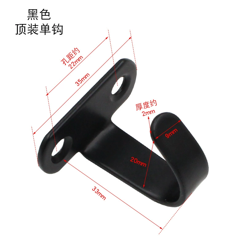 Stainless steel non -magnetic solid single hook kitchen bathroom chakle hook hook hook hotel hotel decoration door hook behind