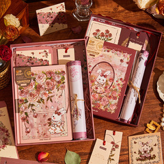 Adèle's Rose Manor Hand-painted Gold Soft Cute Handwriting Set Gift Box Rose Student Stationery