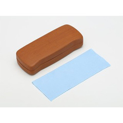 木紋眼鏡盒 送鏡布 可裝老花鏡 平光鏡   近視鏡