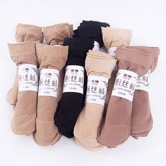 Ladies' Anti-Slip Steel Leggings Spring and Summer Thin Pair Knit Durable Breathable Anti-Odor Flesh Color Short Socks Factory Wholesale