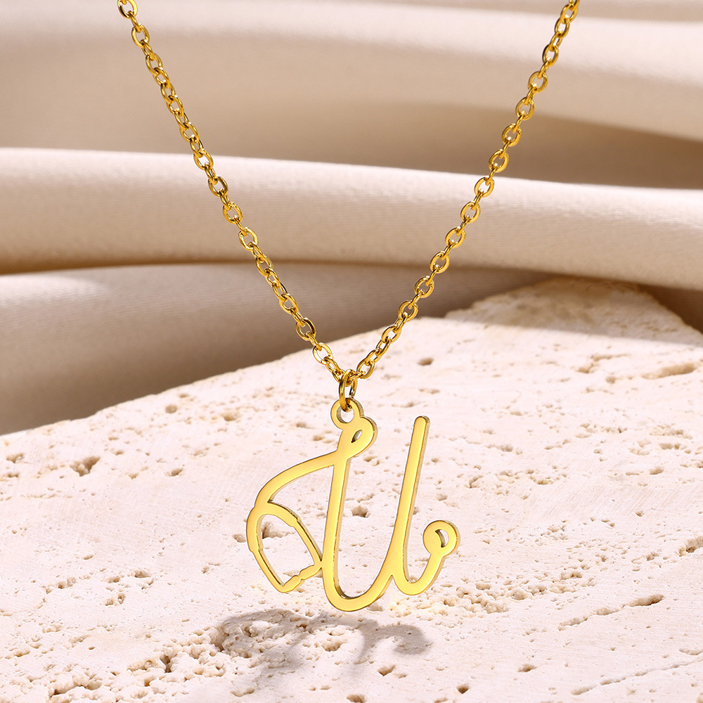 Acier Inoxydable Style Simple Lettre Placage Pendentif display picture 22