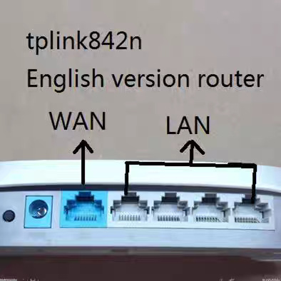 Second-Hand Tp-Link842N English Version Wireless Router Home Wifi through the Wall High-Speed Fiber Optic 300m