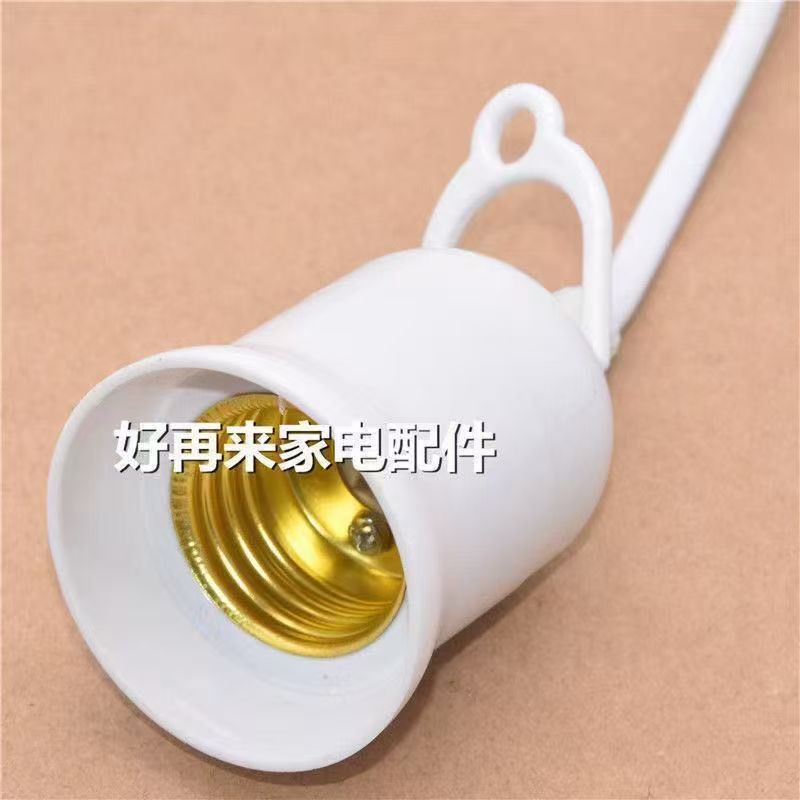 hogar E27 conector de cable de cabeza de lámpara LED de ahorro de energía colgante de lámpara eléctrica con cable de enchufe de interruptor