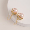 Retro earrings from pearl, 2020 years, french style