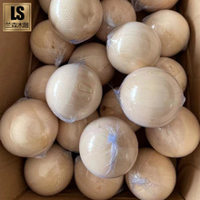 东阳木雕实木圆球松木实心球体车木珠子柱头扶手装饰床头配件榉木