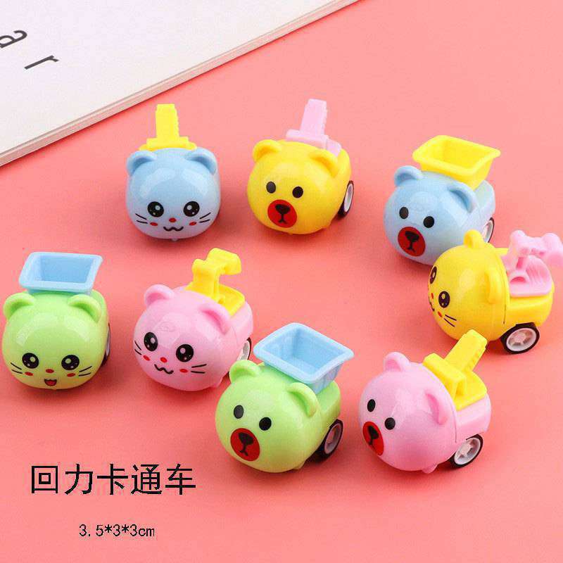 Regalo de los niños de juguete fábrica al por mayor Tire hacia atrás coche de juguete empuje pequeña burbuja palo molino de viento juguete barato mini