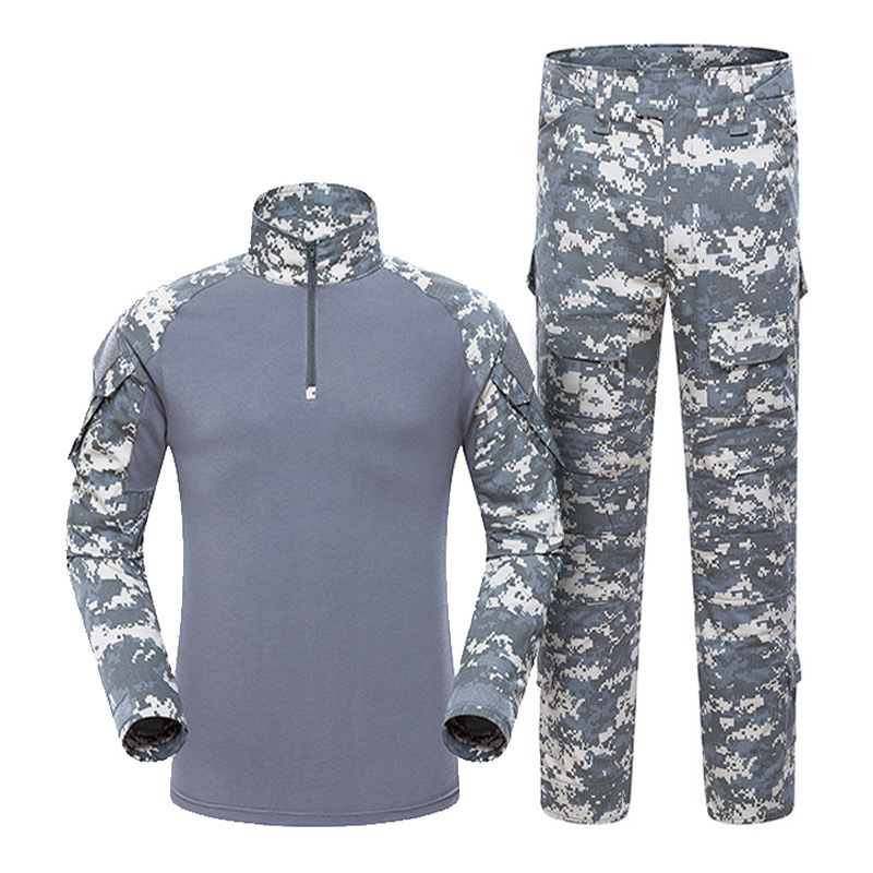 Tactical Frog Suit Herren-Camouflage-Kampfuniform-Set – Langärmlige Multicam-Outdoor-Trainingsausrüstung mit atmungsaktivem Stoff zum Wandern und Überleben_voghion.com