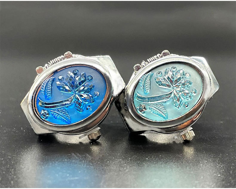 Watch Rings Classification Pointer+Number Display Type Oval Dial Shape Casual Oval Quartz Watch Rings